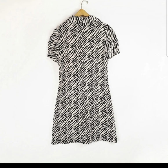 Calvin Klein Zebra Print Cowl Neck Dress 12 - Picture 5 of 7